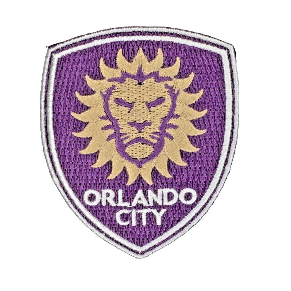 Orlando City FC Soccer Team Crest MLS Futbol Embroidered Iron / Sew On Patch